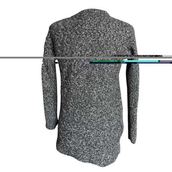 Athleta Women’s XS Northern Lights Asymmetrical Wool Cashmere Knit Black Sweater - Picture 3 of 10